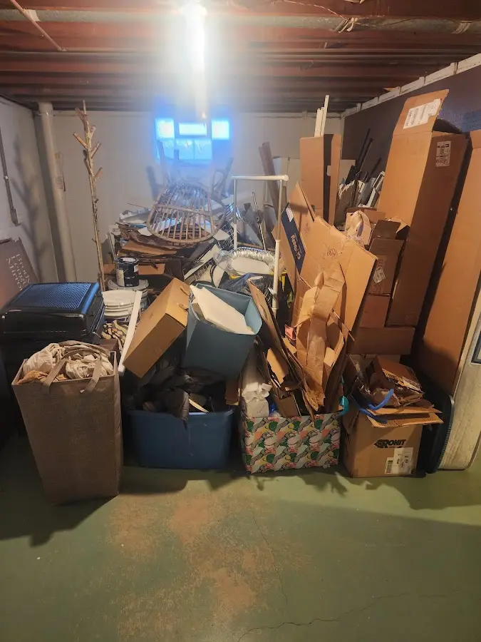 Roll-off dumpster container at job site for 15 Yard Dumpster Rental in Broadview Park